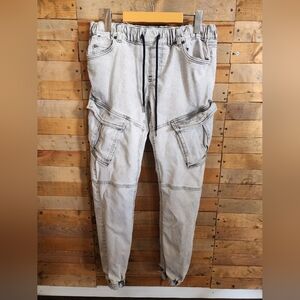 Men's Casual Light Gray Cargo Pants